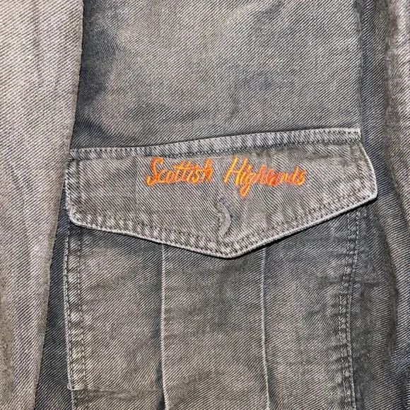 Ultra Pink Black Cotton Field Jacket with Red Check Lining - Picture 7 of 10